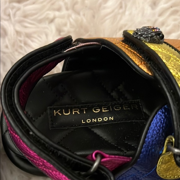 Kurt Geiger Gold and Blue Sandals Sporty Style - Picture 6 of 14